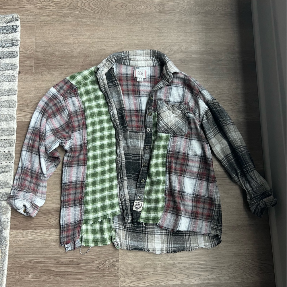 BDG Patchwork Flannel Shirt